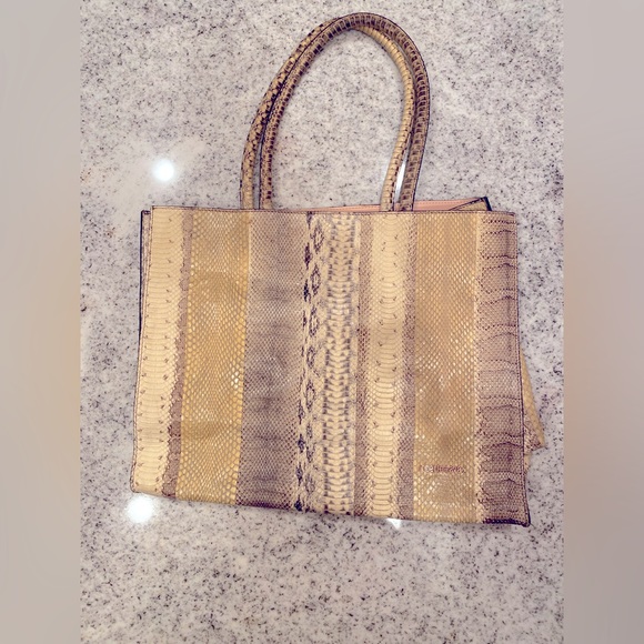 Roberto Cavalli Python Large Tote Bag - Picture 1 of 3